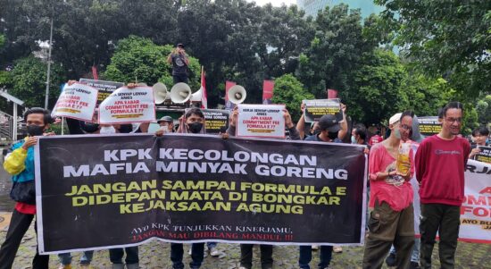 Aksi unjuk rasa Formula E